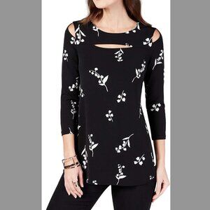 Alfani Front-cutout Cold-shoulder Top